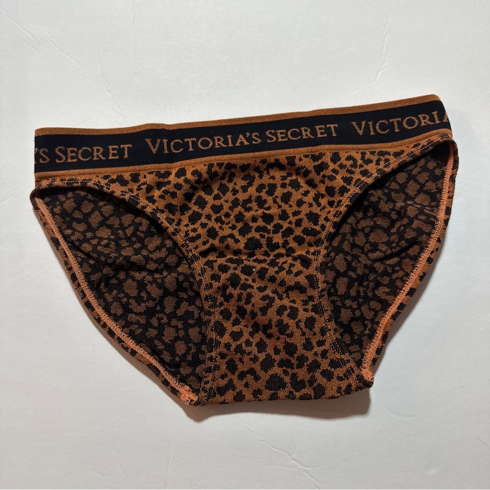 Victoria's Secret Brown Leopard Print Bikini Panty